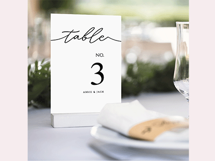 Table Plan - Framed - Bespoke